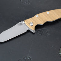 Hinderer Eklipse 3.5"- Slicer Edge- Hollow Grind- Working Finish Titanium and Various G-10 Scales- Working Finish S45VN Blade