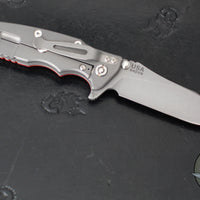 Hinderer Eklipse 3.5"- Slicer Edge- Hollow Grind- Working Finish Titanium and Various G-10 Scales- Working Finish S45VN Blade