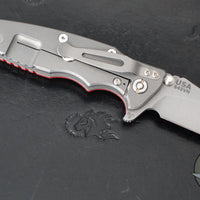 Hinderer Eklipse 3.5"- Slicer Edge- Hollow Grind- Working Finish Titanium and Various G-10 Scales- Working Finish S45VN Blade