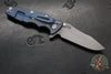 Hinderer Eklipse 3.5"- Spearpoint Blade- Battle Blue Finished Titanium and Black G-10- Working Finish S45VN Steel Blade