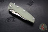 Hinderer Eklipse 3.5"- Spearpoint Blade- Stonewash Titanium and Translucent Green G-10- Stonewash Finished Blade