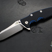 Hinderer Eklipse 3.5"- Spearpoint Blade- Stonewash Titanium and BlueBlack G-10- Stonewash Finished S45VN Blade