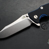 Hinderer Eklipse 3.5"- Spearpoint Blade- Stonewash Titanium and BlueBlack G-10- Stonewash Finished S45VN Blade