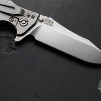 Hinderer Eklipse 3.5"- Spearpoint Blade- Stonewash Titanium and BlueBlack G-10- Stonewash Finished S45VN Blade