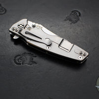 Hinderer Eklipse 3.5"- Spearpoint Blade- Stonewash Titanium and BlueBlack G-10- Stonewash Finished S45VN Blade