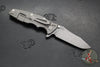 Hinderer Eklipse 3.5" Spearpoint Blade- Working Finish Titanium and BlueBlack G-10- Working Finish Blade