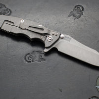 Hinderer Eklipse 3.5" Spearpoint Blade- Working Finish Titanium and Black G-10- Working Finish S45VN Blade