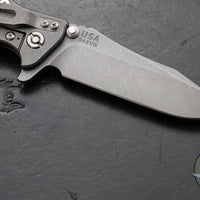 Hinderer Eklipse 3.5" Spearpoint Blade- Working Finish Titanium and Black G-10- Working Finish S45VN Blade