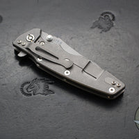 Hinderer Eklipse 3.5" Spearpoint Blade- Working Finish Titanium and Black G-10- Working Finish S45VN Blade