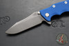 Hinderer Eklipse 3.5" Spearpoint Blade- Working Finish Titanium and Blue G-10- Working Finish S45VN Blade