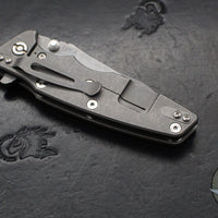 Hinderer Eklipse 3.5" Spearpoint Blade- Working Finish Titanium and FDE G-10- Working Finish Blade