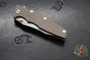 Hinderer Eklipse 3.5" Spearpoint Blade- Working Finish Titanium and FDE G-10- Working Finish Blade