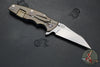 Hinderer Eklipse 3.5"- Wharncliffe Blade- Stonewash Bronze Titanium and Blue G-10- Stonewash Finished Blade