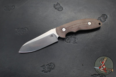 Hinderer Knives- The Emmett Fixed Blade- Sheepsfoot- Various Micarta Scales- Stonewash Magnacut Blade