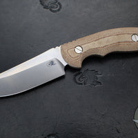 Hinderer Knives- The Emmett Fixed Blade- Sheepsfoot- Various Micarta Scales- Stonewash Magnacut Blade