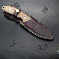 Hinderer Knives- The Emmett Fixed Blade- Sheepsfoot- Various Micarta Scales- Stonewash Magnacut Blade