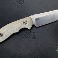 Hinderer Knives- The Emmett Fixed Blade- Sheepsfoot- Various Micarta Scales- Stonewash Magnacut Blade