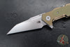 Hinderer Fulltrack- Wharncliffe Edge- Stonewash Bronze Titanium And Various G-10 Handle- Stonewash Blade