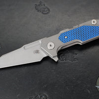 Hinderer Fulltrack- Wharncliffe Edge- Working Finish Titanium And Various G-10 Handle- Working Finish Blade