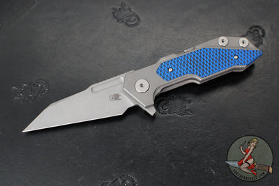 Hinderer Fulltrack- Wharncliffe Edge- Working Finish Titanium And Various G-10 Handle- Working Finish Blade