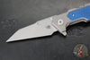 Hinderer Fulltrack- Wharncliffe Edge- Working Finish Titanium And Various G-10 Handle- Working Finish Blade