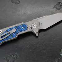 Hinderer Fulltrack- Wharncliffe Edge- Working Finish Titanium And Various G-10 Handle- Working Finish Blade