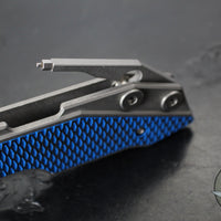 Hinderer Fulltrack- Wharncliffe Edge- Working Finish Titanium And Various G-10 Handle- Working Finish Blade