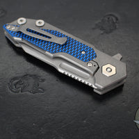 Hinderer Fulltrack- Wharncliffe Edge- Working Finish Titanium And Various G-10 Handle- Working Finish Blade