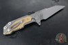 Hinderer Fulltrack- Wharncliffe Edge- Working Finish Titanium And Various G-10 Handle- Working Finish Blade