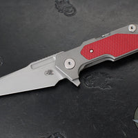 Hinderer Fulltrack- Wharncliffe Edge- Working Finish Titanium And Various G-10 Handle- Working Finish Blade