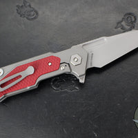 Hinderer Fulltrack- Wharncliffe Edge- Working Finish Titanium And Various G-10 Handle- Working Finish Blade