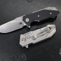 Hinderer Halftrack- Slucer Edge- Stonewash Titanium And Various G-10 Handles- Stonewash Magnacut Blade