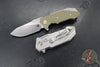 Hinderer Halftrack- Slucer Edge- Stonewash Titanium And Various G-10 Handles- Stonewash Magnacut Blade