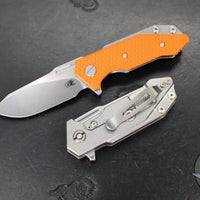 Hinderer Halftrack- Slucer Edge- Stonewash Titanium And Various G-10 Handles- Stonewash Magnacut Blade
