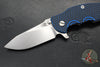 Hinderer Jurassic- Slicer Edge- Hollow Grind- Stonewash Finished Titanium and Various G-10 Handle Scales- Stonewash Finished Magnacut Steel Blade