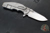 Hinderer Jurassic- Slicer Edge- Hollow Grind- Stonewash Finished Titanium and Various G-10 Handle Scales- Stonewash Finished Magnacut Steel Blade