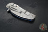 Hinderer Jurassic- Slicer Edge- Hollow Grind- Stonewash Finished Titanium and Various G-10 Handle Scales- Stonewash Finished Magnacut Steel Blade