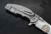 Hinderer Jurassic- Slicer Edge- Hollow Grind- Stonewash Finished Titanium and Various G-10 Handle Scales- Stonewash Finished Magnacut Steel Blade
