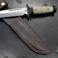 Rick Hinderer Knives Ka-Bar- OD Green Micarta Handle- Stonewash 3V Steel Blade