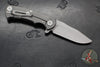 Hinderer Project X- Clip Point Edge- Working Finish Titanium And Black G-10- Working Finish S45VN Blade