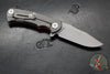Hinderer Project X- Clip Point Edge- Working Finish Titanium And Orange G-10- Working Finish S45VN Blade