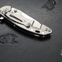 Hinderer XM-18 3.0"- Harpoon Tanto- Stonewash Titanium And BlueBlack G-10 Handle- Stonewash Finished S45VN Blade