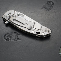 Hinderer XM-18 3.0"- Harpoon Tanto- Stonewash Titanium And Coyote Tan G-10 Handle- Stonewash Finished S45VN Blade