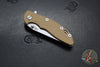 Hinderer XM-18 3.0"- Harpoon Tanto- Stonewash Titanium And Coyote Tan G-10 Handle- Stonewash Finished S45VN Blade