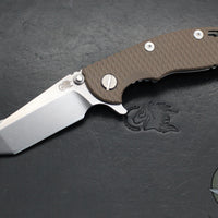 Hinderer XM-18 3.0"- Harpoon Tanto- Stonewash Titanium And FDE G-10 Handle- Stonewash Finished S45VN Blade