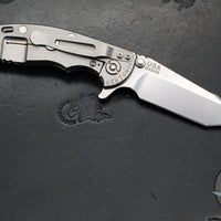 Hinderer XM-18 3.0"- Harpoon Tanto- Stonewash Titanium And FDE G-10 Handle- Stonewash Finished S45VN Blade