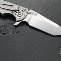 Hinderer XM-18 3.0"- Harpoon Tanto- Stonewash Titanium And FDE G-10 Handle- Stonewash Finished S45VN Blade