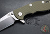 Hinderer XM-18 3.0"- Harpoon Tanto- Stonewash Titanium And OD Green G-10 Handle- Stonewash Finished S45VN Blade