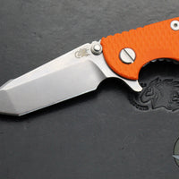 Hinderer XM-18 3.0"- Harpoon Tanto- Stonewash Titanium And Orange G-10 Handle- Stonewash Finished S45VN Blade