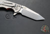 Hinderer XM-18 3.0"- Harpoon Tanto- Stonewash Titanium And Orange G-10 Handle- Stonewash Finished S45VN Blade